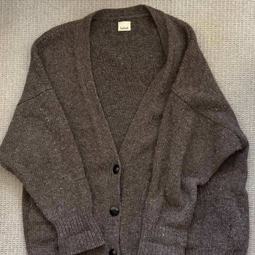 Babaa Dark Brown Women's Cardigan
